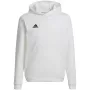 adidas Entrada 22 mikina s kapucňou detská biela HG6303 veľkosť 128
