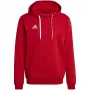 adidas Entrada 22 pánska mikina s kapucňou červená
