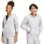 adidas Entrada 26 mikina na zips s kapucňou detská svetlosivá 140 cm