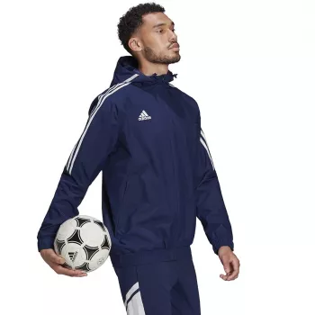 adidas pánska Condivo 22 allweather bunda Team Navy Blue HA6266