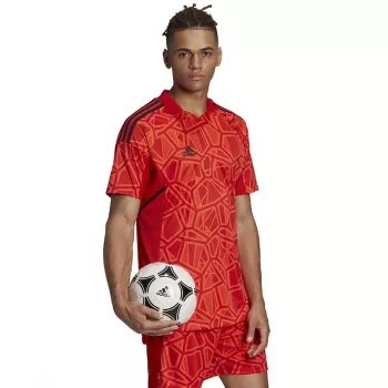 ADIDAS pánsky Condivo 22 brankársky dres krátky rukáv červený