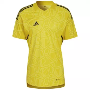 adidas pánske Condivo 22 brankárske tričko krátky rukáv žltá HF0138