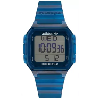 Adidas Project Two pánske digitálne quartzové hodinky AOST22552 48 mm čierny silikón