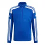 adidas Squadra 21 tréningová mikina pre mládež modrá GP6469 140cm