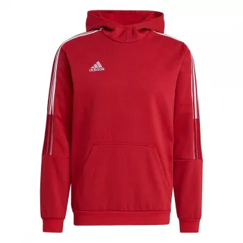 adidas Tiro 21 pánska mikina s kapucňou Team Power Red / biela GM7353