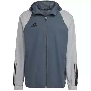 adidas Tiro 23 Competition All-Weather pánska bunda sivá HU1320