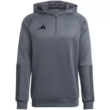 adidas Tiro 23 Competition pánska kapucňová mikina Team Grey Four HU1347