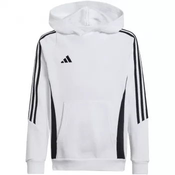 adidas Tiro 24 mikina s kapucňou biela IR7506 116cm