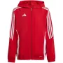 adidas Tiro 24 detská tréningová bunda červená/biela 164cm