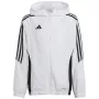 adidas Tiro 24 detská tréningová bunda biela IM8799 116cm