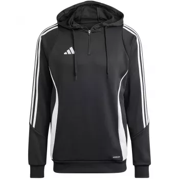 adidas Tiro 24 tréningová pánska mikina s kapucňou čierna IJ9957