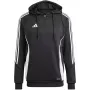 adidas Tiro 24 tréningová pánska mikina s kapucňou čierna IJ9957