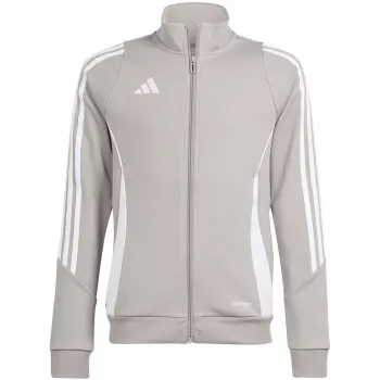 adidas Tiro 24 tréningová mikina pre deti sivá IR9508 116cm