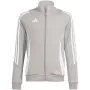 adidas Tiro 24 tréningová mikina pre deti - sivá - veľkosť 164 cm (13-14 rokov) - AEROREADY recyklovaný polyester