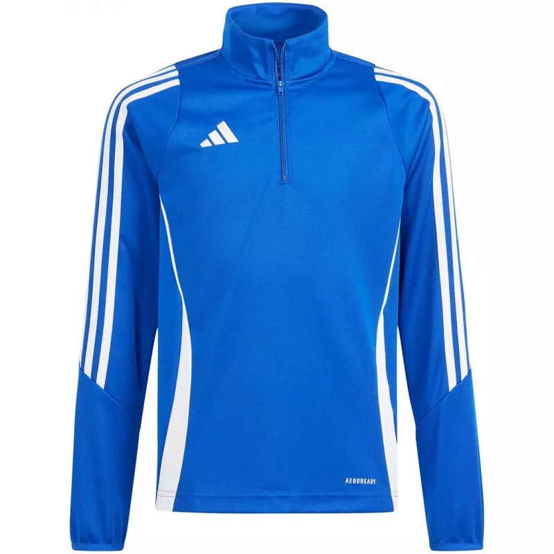 adidas Tiro 24 tréningová bunda detská modrá IR9364 164cm