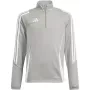 adidas Tiro 24 tréningové tričko detské mikina sivá 128cm