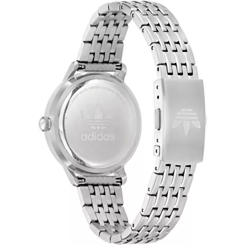 Adidas unisex digitálne quartz hodinky AOSY22065 34 mm strieborné čierne