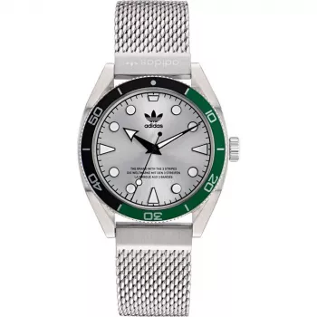 Adidas unisex hodinky AOFH22503 42mm nehrdzavejúca oceľ čierny silikón