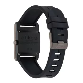 Adidas unisex hodinky AOST23563 31mm quartz analógové silikón čierna