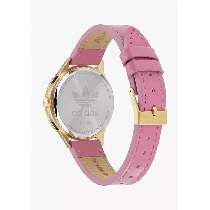 Adidas dámske hodinky AOFH22509 36 mm ružové zlato biela silikón