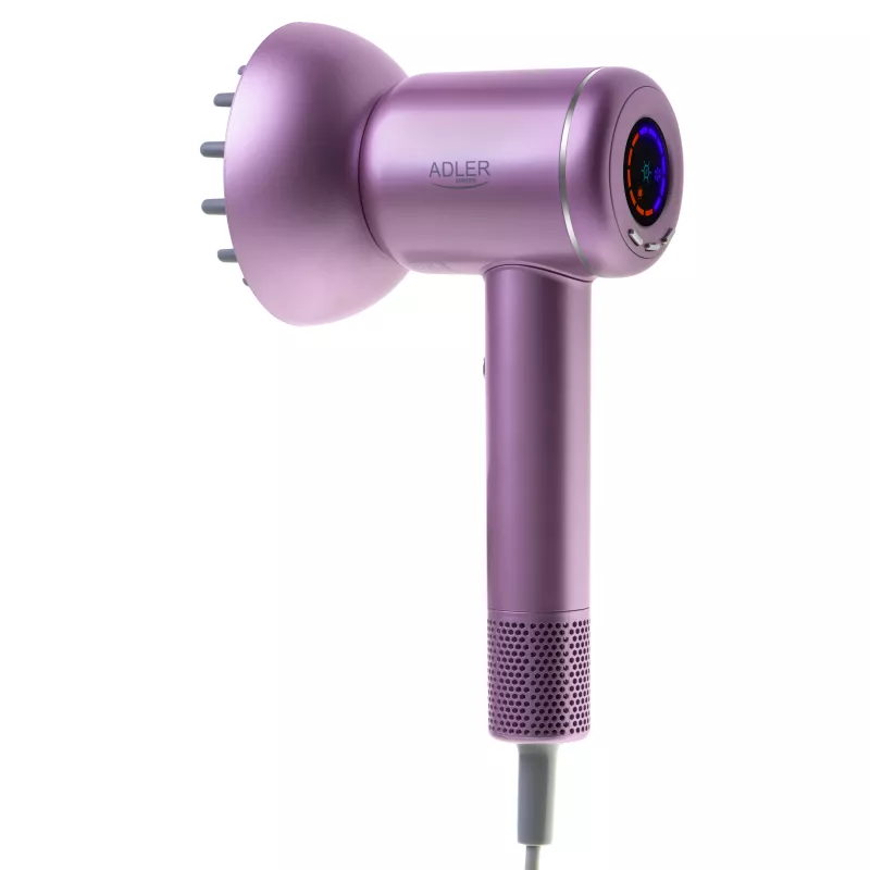 ADLER AD 2270p cestovný fén 1200W Dual Voltage skladací čierny/strieborný