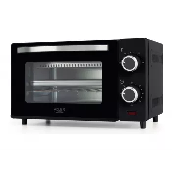 Adler AD 6032 kompaktná elektrická rúra, 9 l, 650 W, čierna