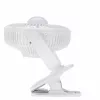 Adler AD 7335 nabíjací stolový ventilátor s klipom, 6W, 12,7 cm, 3 rýchlosti, oscilácia, biely