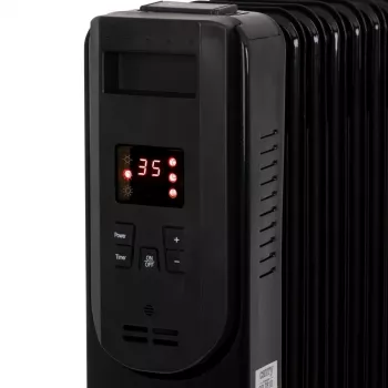 Camry CR 7814 olejový radiátor s diaľkovým ovládaním, 2500 W, 13 rebier, čierny