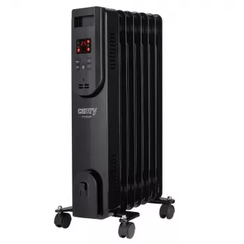 Adler CR 7812 elektrický olejový radiátor s diaľkovým ovládačom, 7 rebier, 1500 W, čierny