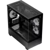 AEROCOOL P300D G-BK-v1 Mini Tower ATX skriňa, čierna, tvrdené sklo