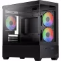 AEROCOOL P300D G-BK-v1 Mini Tower ATX skriňa, čierna, tvrdené sklo