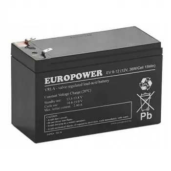 AGM batéria EUROPOWER EV Series 12V 8Ah/C10 (životnosť 6-9 rokov) T1