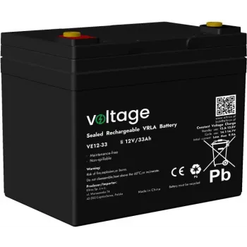 AGM batéria Voltage 12V 33Ah VE12-33 (životnosť 6-9 rokov)