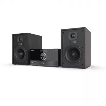 Aiwa MSBTU-600 50W Bluetooth CD micro Hi-Fi systém s FM rádiom, USB, Aux-In, LED displej, diaľkový ovládač, čierny