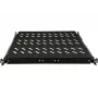 ALANTEC 19 palcov 1U výsuvná polica hĺbka 570mm, čierna, 4-bodové uchytenie