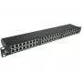 ALANTEC STP Cat.6 48 portov IDC Patch Panel 2U 19 palcov Rackmount čierny (PK050)