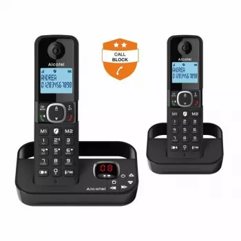 Alcatel 8517110010 DECT bezdrôtový telefón, mobilný diel s 1,5-palcovým jantárovým podsvietením