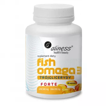 Aliness Fish Omega 3 FORTE triglyceridy 500/250mg 60 kapsúl