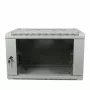 ALLNET 19 palcový nástenný rozvádzač 6U 600x600mm svetlosivá Flat Pack séria SMA