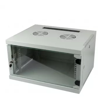 ALLNET 19 palcový nástenný rozvádzač 4U 1-dielny 594x541mm svetlosivá séria SMQ