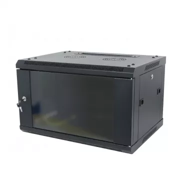ALLNET SMA-Series 19 palcový nástenný rozvádzač 9U 1-dielny 600mm hĺbka čierna Flat Pack