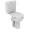 Alpha hlboká WC misa s duálnym splachovaním a splachovacou nádržou, biela, 370x640x765 mm