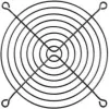 Alphacool mriežka ventilátora 120 mm čierna (10337)