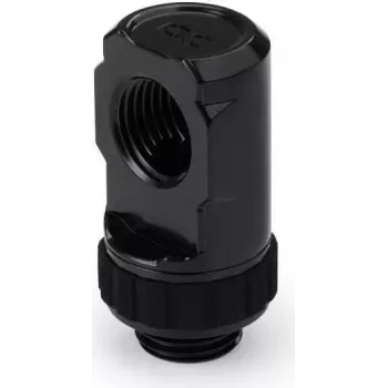 Alphacool Apex Grip 90° otočný adaptér G1/4 vonkajší závit na vnútorný závit - hlboká čierna 14807