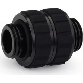 Alphacool Apex Grip dvojitý nipl adaptér G1/4 vonkajší závit na vonkajší závit otočný čierny 14809