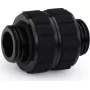 Alphacool Apex Grip dvojitý nipl adaptér G1/4 vonkajší závit na vonkajší závit otočný čierny 14809
