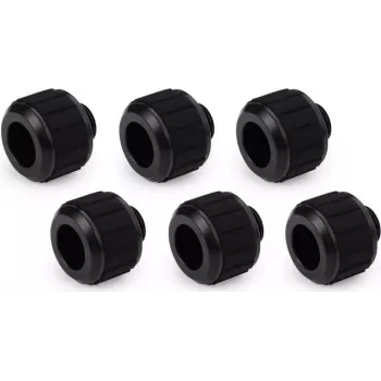 Alphacool Apex Grip HardTube kompresná spojka 13mm G1/4 - hlboká čierna, balenie 6 ks 14926