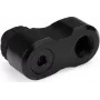 Alphacool Apex Grip Offset adaptér 27mm Dual 90° G1/4 vonkajší závit na vnútorný závit otočný čierny 14814