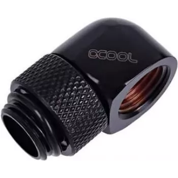 Alphacool Eiszapfen G1/4 palca uzatváracia zátka hlboko čierna – mosadzná slepá zátka s EPDM O-krúžkom (17217)