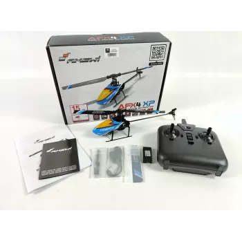 Amewi AFX4 XP RC vrtuľník RTF 2,4 GHz, LiPo 350 mAh, modrá/čierna